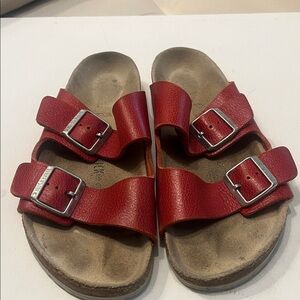 Birkenstock Arizona Birko-Flor Sandal Bordeaux Red EU 36